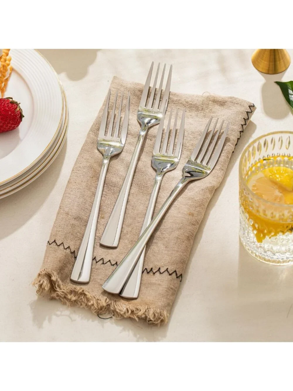 16-Piece Stainless Steel Dinner Forks Set, 18/10 Flatware, 8.18 Inch Length